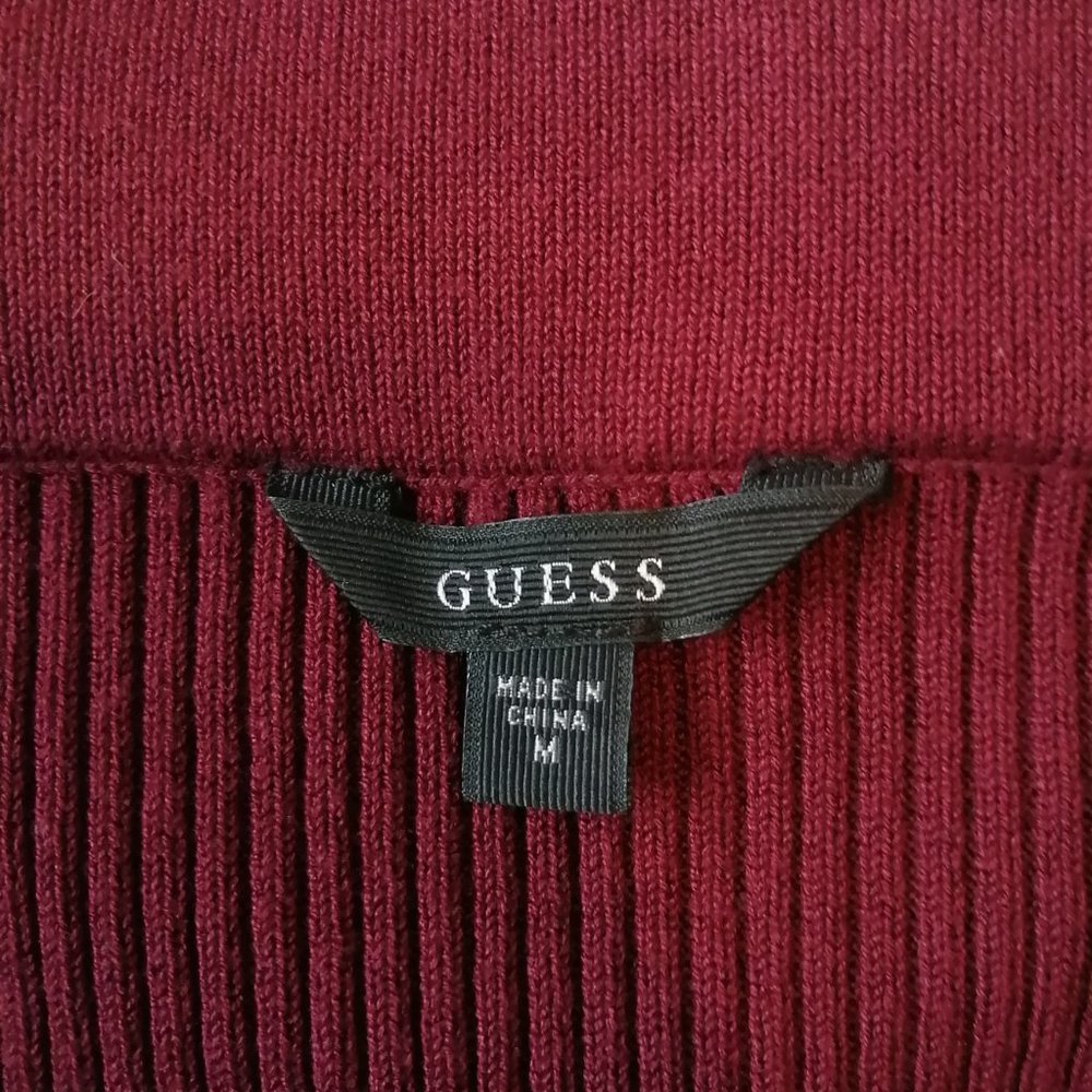 GUESS Off the Shoulder Rib Sweater - Medium - Picture 2 of 5